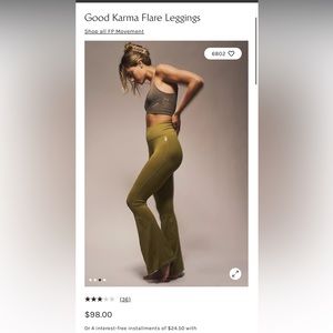 Free people movement good karma flare leggings
